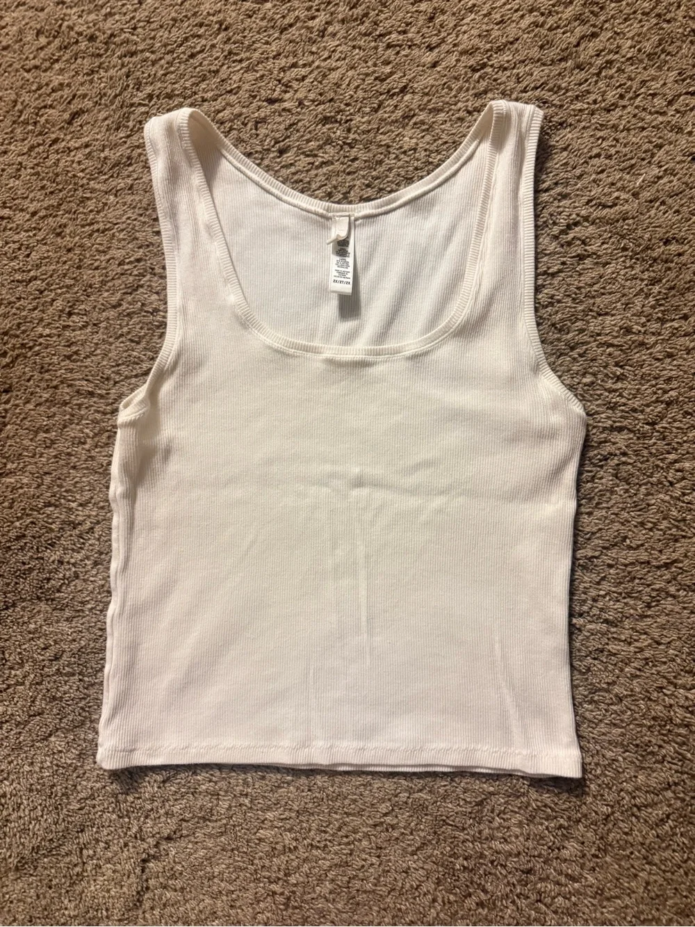 SKIMS Marble Cotton Ribbed Scoop Tank